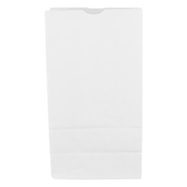 Sac en papier Kraft Blanc sans anses 50g/m² 15+9x28cm (1.000 Unités)