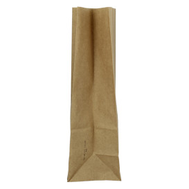 Sac en papier KRAFT sans anses 45g/m² 15+9x28cm (25 Unités)