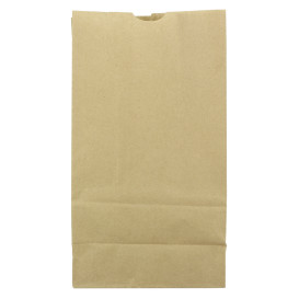 Sac en papier Kraft sans anses 60g/m² 18+11x34cm (25 Unités)
