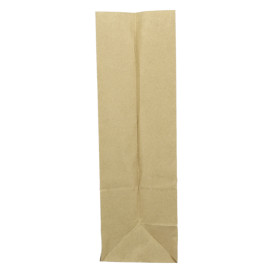 Papieren zak zonder handvat kraft 60g/m² 18+11x34cm (25 stuks) 