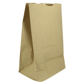 Sac en papier KRAFT sans anses 50g/m² 18+12x29cm (25 Unités)