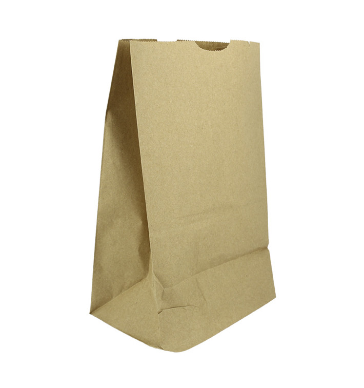 Sac en papier KRAFT sans anses 60g/m² 18+12x29cm (1000 Unités)