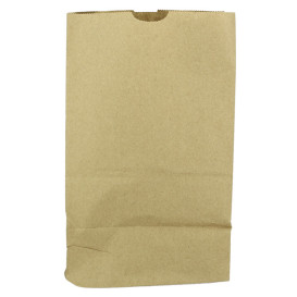 Sac en papier KRAFT sans anses 60g/m² 18+12x29cm (1000 Unités)