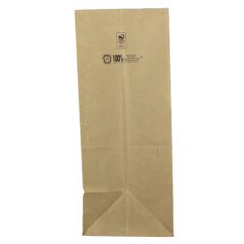 Papieren zak zonder handvat kraft 80g/m² 30+18x43cm (25 stuks)