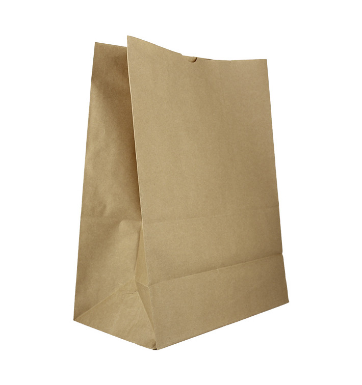 Sac en papier KRAFT sans anses 80g/m² 30+18x43cm (250 Utés)