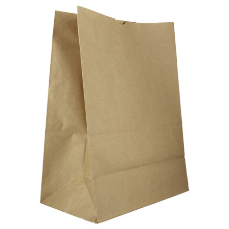 Papieren zak zonder handvat kraft 75g/m² 30+18x43cm (250 stuks)