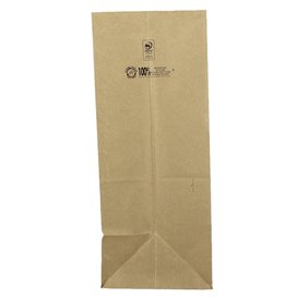 Papieren zak zonder handvat kraft 80g/m² 30+18x43cm (250 stuks)