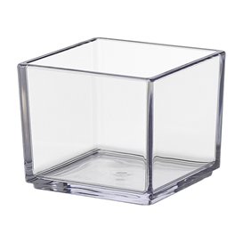 SAN "Cube" duurzame degustatieschaal Transparant 65ml (72 Stuks) 