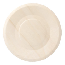 Houten schaal Rond vormig 15,5cm (50 stuks)