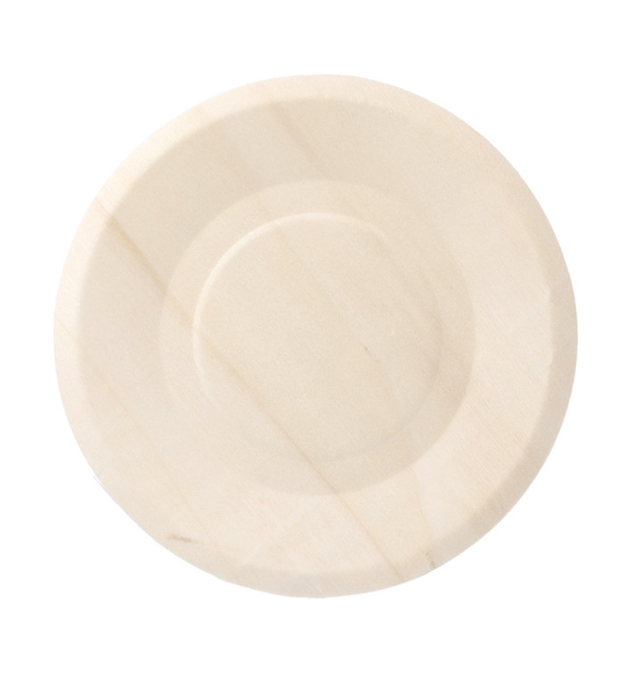 Assiette en Bois Ronde Ø15,5cm (50 Unités) Assiette en Bois Ronde Ø15,5cm (50 Unités)