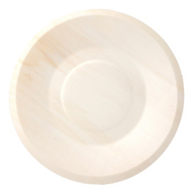 Assiette en Bois Ronde Ø19cm (50 Unités)