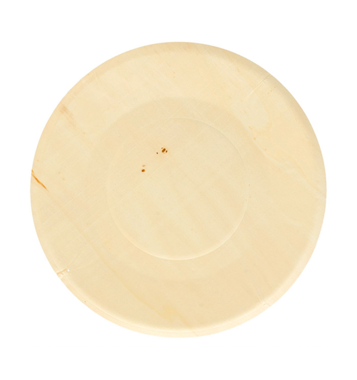 Assiette en Bois Ronde Ø21,5cm (50 Unités) Assiette en Bois Ronde Ø21,5cm (50 Unités)