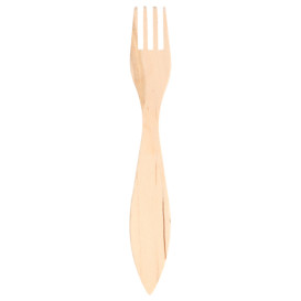 Fourchette en bois 150mm en Sachet (500 Unités)