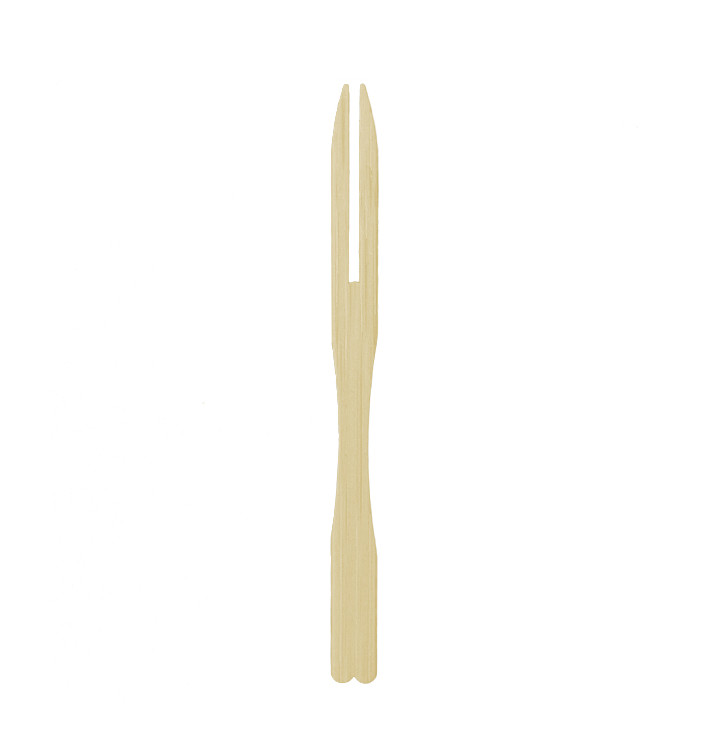 Mini Fourchette en Bambou 9cm (200 Unités) Mini Fourchette en Bambou 9cm (200 Unités)