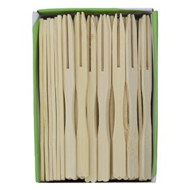 Bamboe proeving mini vork 9cm (10000 stuks)