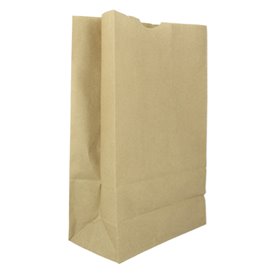 Papieren zak zonder handvat kraft 60g/m² 18+11x34cm (25 stuks) 