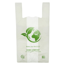 Plastic Hemddraagtassen Bio Home Compost 55x60cm (100 stuks) 