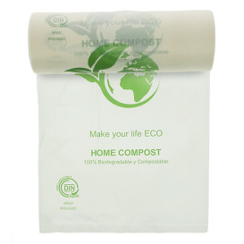 Rouleau de sacs plastique Bio Home Compost 25x37 cm (500 Utés)