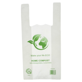 Sac à Bretelles Bio Home Compost 30x40 cm (100 Utés)