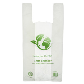 Sac à Bretelles Bio Home Compost 40x50 cm (100 Utés)