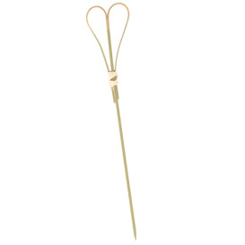 Pique en Bambou Décoré Coeur 150mm (100 Unités)