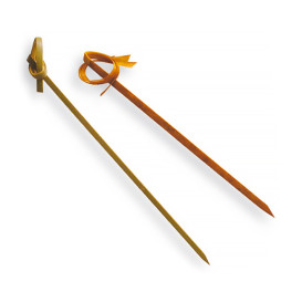 Bamboe vleespennen Strik Design 210cm (100 stuks) 