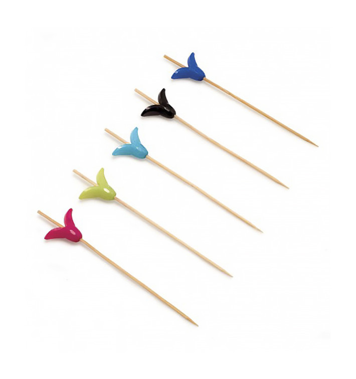 Bamboe vleespennen "Lirio" Design 12cm (100 stuks) Bamboe vleespennen "Lirio" Design 12cm (100 stuks)