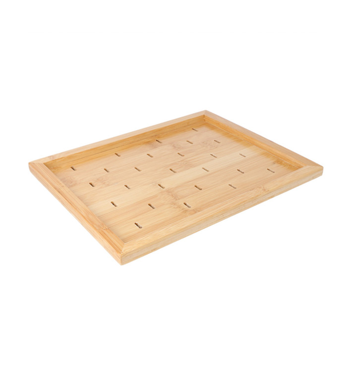 Support en Bambou pour Pique "Golf" 25x20cm (1 Uté) Support en Bambou pour Pique "Golf" 25x20cm (1 Uté)