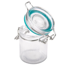 Mini Bocal en Verre Hermétique 45 ml Ø4,5x6 cm (24 Utés)