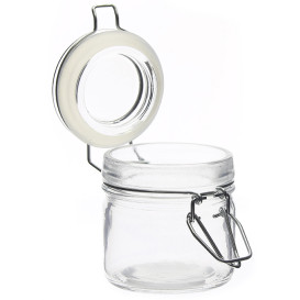 Glazen voorraadpot Luchtdicht 80 ml Ø6x7cm (24 stuks) 