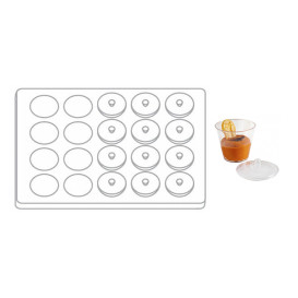 Kit Plateau et Couvercle + Support et 20 Bols Ronds (1 Kit)