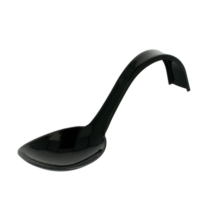 Cuillère Dégustation Anse Courbe Noir 130mm (50 Utés) Cuillère Dégustation Anse Courbe Noir 130mm (50 Utés)