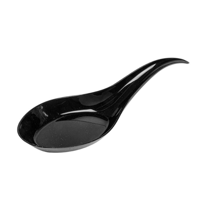 Plastic Proeving lepel PS zwart 12 cm (2000 stuks) Plastic Proeving lepel PS zwart 12 cm (2000 stuks)