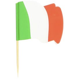 Vlag van Italië vleespennen 6,5cm (144 stuks) 