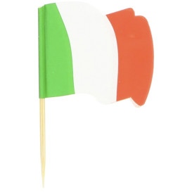 Vlag van Italië vleespennen 6,5cm (144 stuks) 