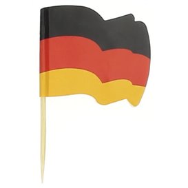 Vlag van Duitsland vleespennen 6,5cm (144 stuks) 