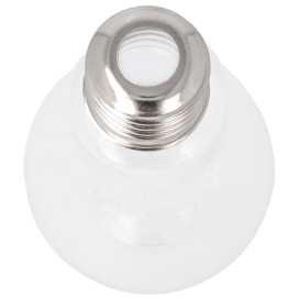 Plastic fles lamp design PET transparant 400ml (25 stuks)