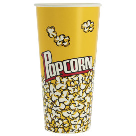 Papieren Popcorn doosje 720ml 9,6x6,5x17,7cm (1000 stuks)