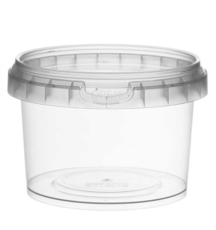 Plastic deli Container met Plastic Deksel PP Onbreekbaar 280 ml Ø9,5 (475 stuks) Plastic deli Container met Plastic Deksel PP Onbreekbaar 280 ml Ø9,5 (475 stuks)