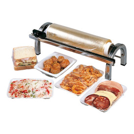 Voedsel wrap Dispenser met Snijder Roestvrij van staal 45cm (1 stuk) 