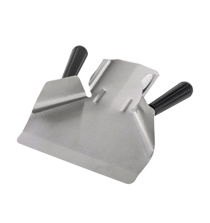 Pelle à Frites 2 Poignées Inox Argent 20x22,5x5 cm (1 Uté) Pelle à Frites 2 Poignées Inox Argent 20x22,5x5 cm (1 Uté)