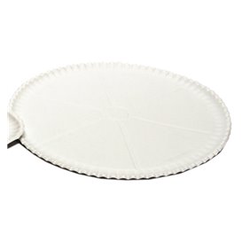 Papieren Pizza bord wit Ø33cm (50 stuks) 