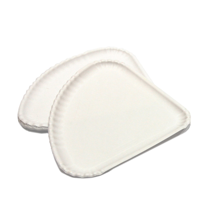 Papieren Pizza bord wit Driehoekige vorm 1/4 30x21 (100 stuks) Papieren Pizza bord wit Driehoekige vorm 1/4 30x21 (100 stuks)