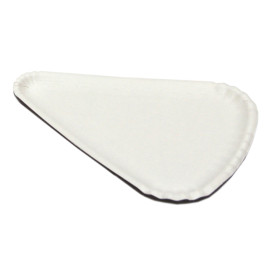 Papieren Pizza bord wit Driehoekige vorm 1/8 24x18 (100 stuks)