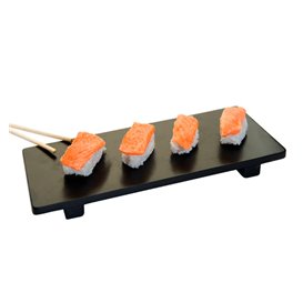 Base en Bambou Noir pour Sushi 30x11x2,5cm (1 Uté)