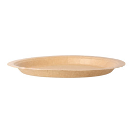 Assiette en Papier Biocoated Naturel Ø18cm (400 Utés)