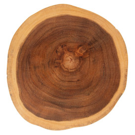 Houten bediening schotel Rond vormig Ø30,5x3,5cm (4 stuks)