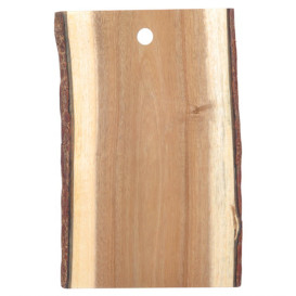 Houten bediening schotel Rechthoekige vorm 35,5x23x1,9cm (1 stuk) 