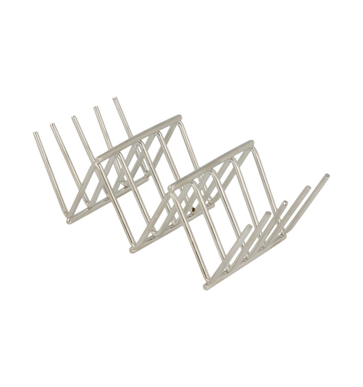 Support pour Hot Dog en Acier 118x51x37mm (12 Utés) Support pour Hot Dog en Acier 118x51x37mm (12 Utés)