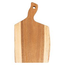 Houten bediening schotel met Hendel 40,6x25,5x1,9cm (1 stuk) 